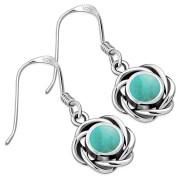 Turquoise Sterling Silver Earrings, e367